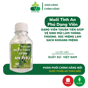 Nước Muối Sinh Lý Dạng Viên.Muối Tinh An Phú Thuận Tiện Gia Đình Tự Pha Theo Nhu Cầu