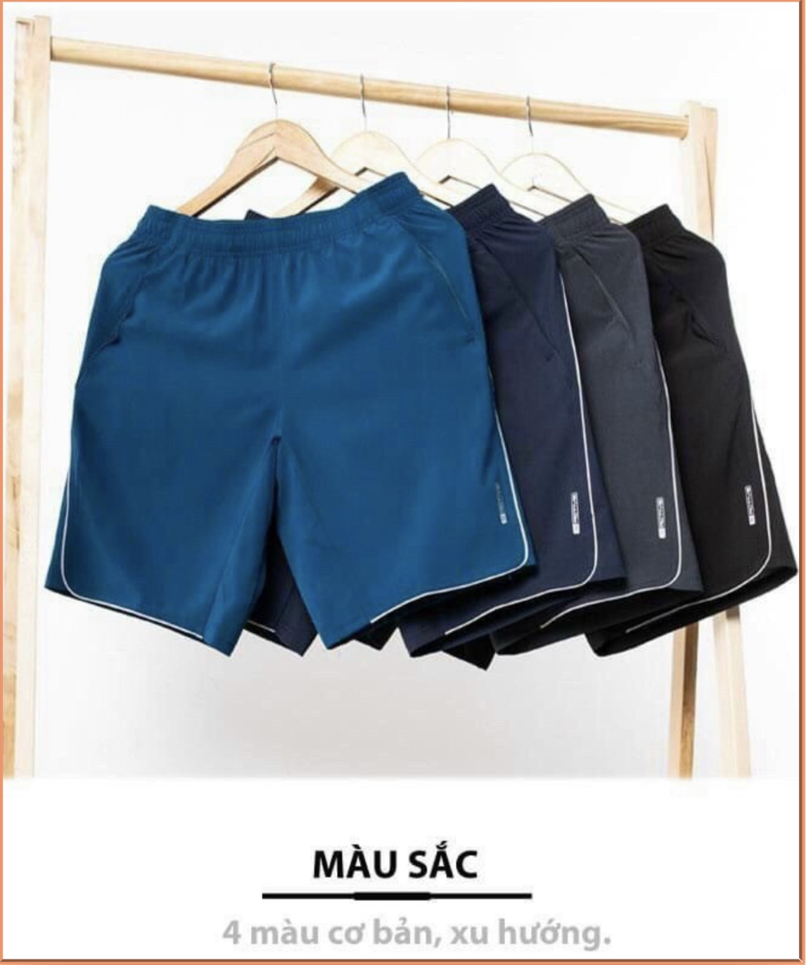 Quần short nam quần đùi thể thao nam vải gió mềm mịn