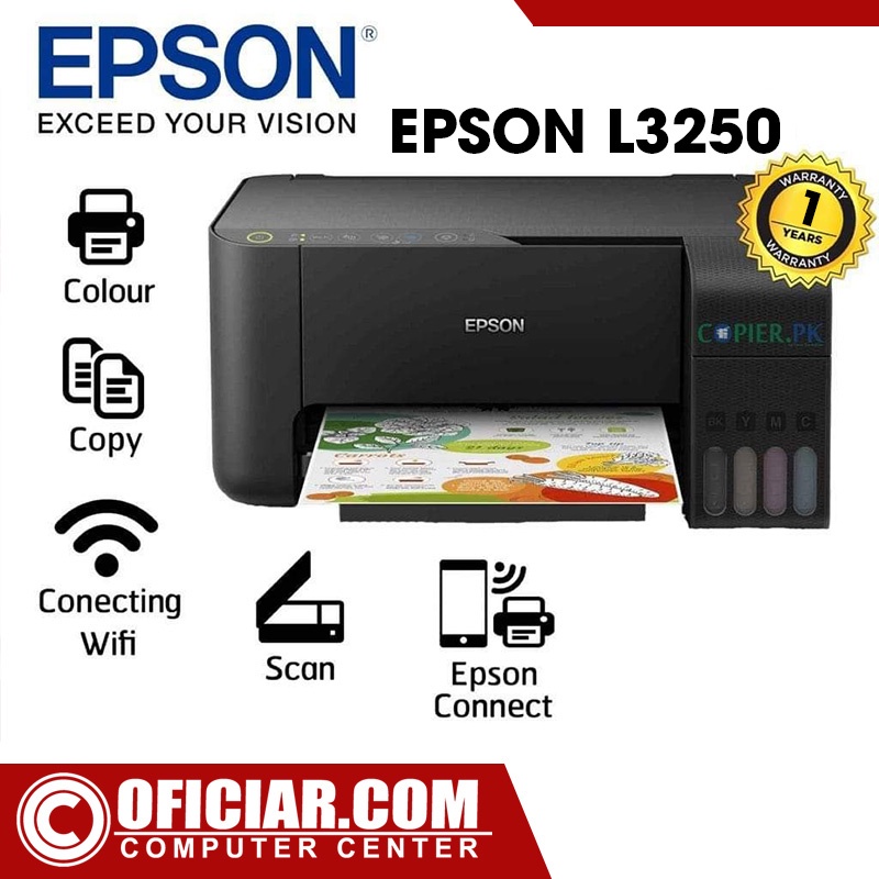 Máy in phun màu Epson L3250 - Print/ Copy/ Scan/Wifi  - Hàng chính hãng Epson Việt Nam