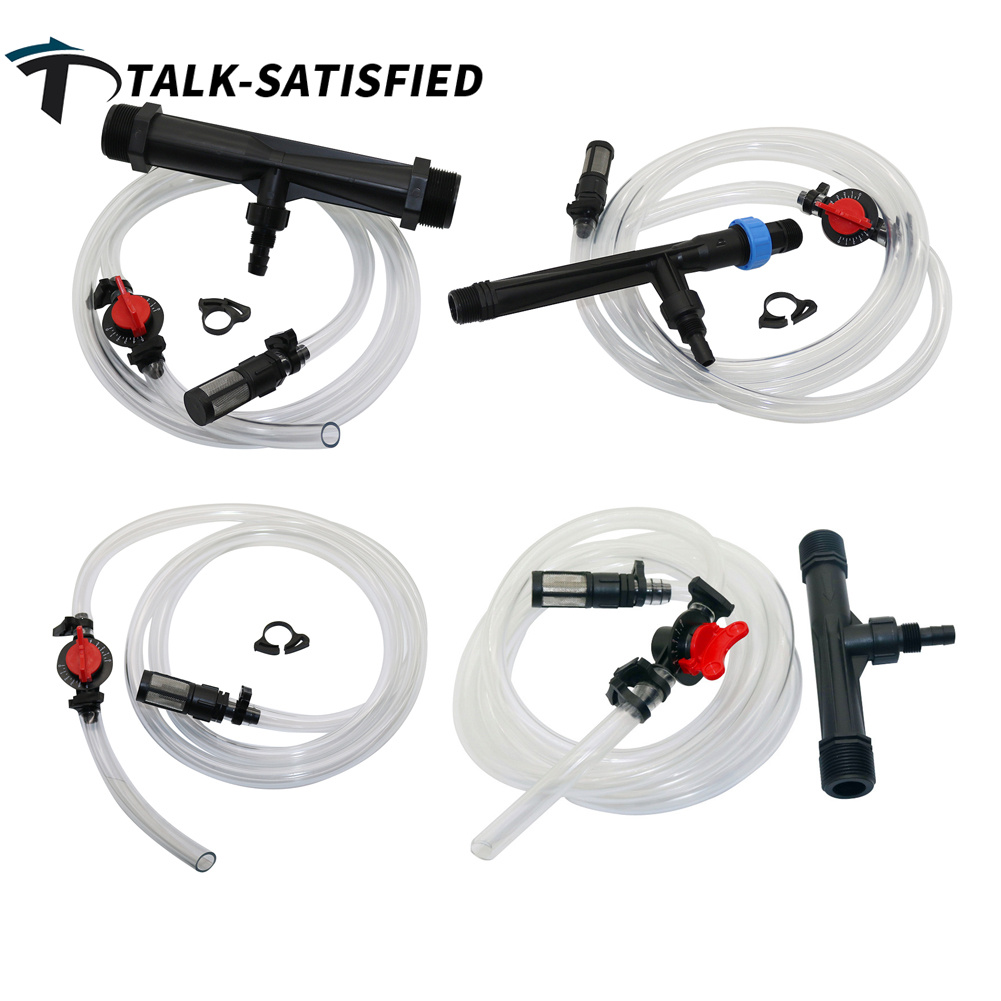 1 set 1",Hose kit,1.5",3/4" to 1"Irrigation Venturi Fertilizer Mixer Injectors kit 1/2",3/4",1" Irrigation Venturi Fertilizer Mixer Injectors kit Agriculture Garden Water Tube Garden Hot Tub Spa Ozone Injector ราคา 187 บาท*ส่งฟรี