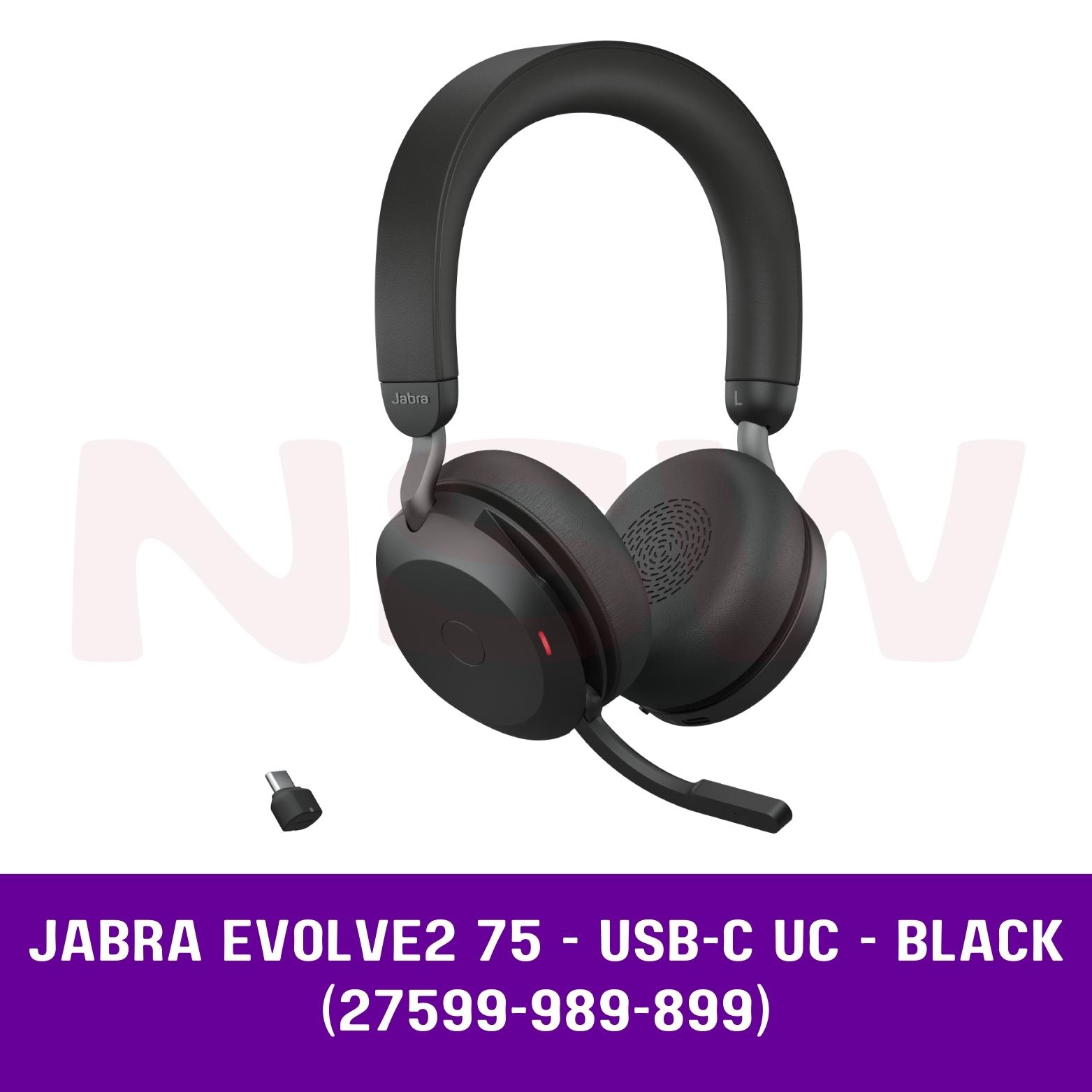 Jabra Evolve2 75 - Headset - With Charging Stand - 27599-999-989