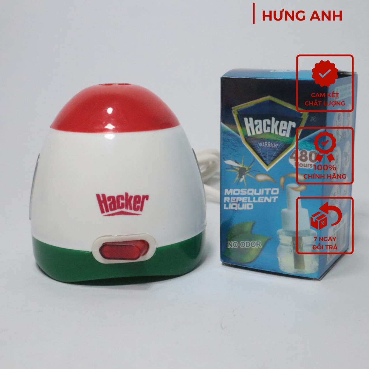 Máy Xông Tinh Dầu Đuổi Muỗi Hacker Diệt Muỗi Côn Trùng Hiệu Quả
