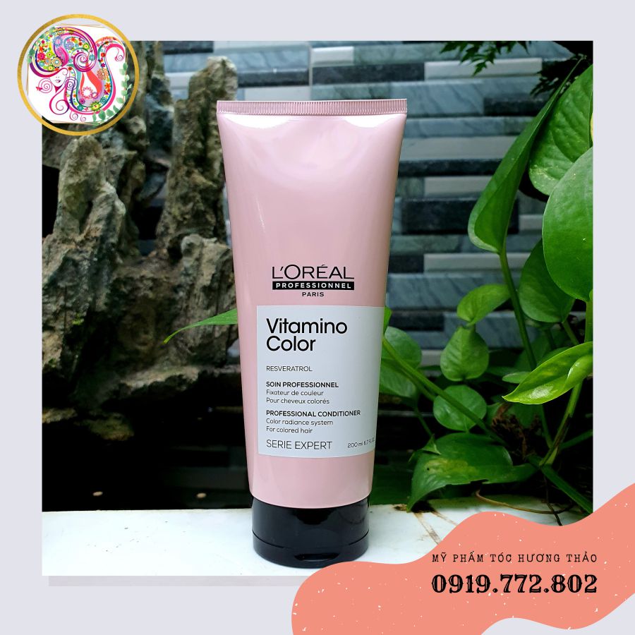 LORÉAL Dầu xả giữ màu tóc nhuộm Loreal Professionnel Paris Vitamino Color Conditioner 200ml