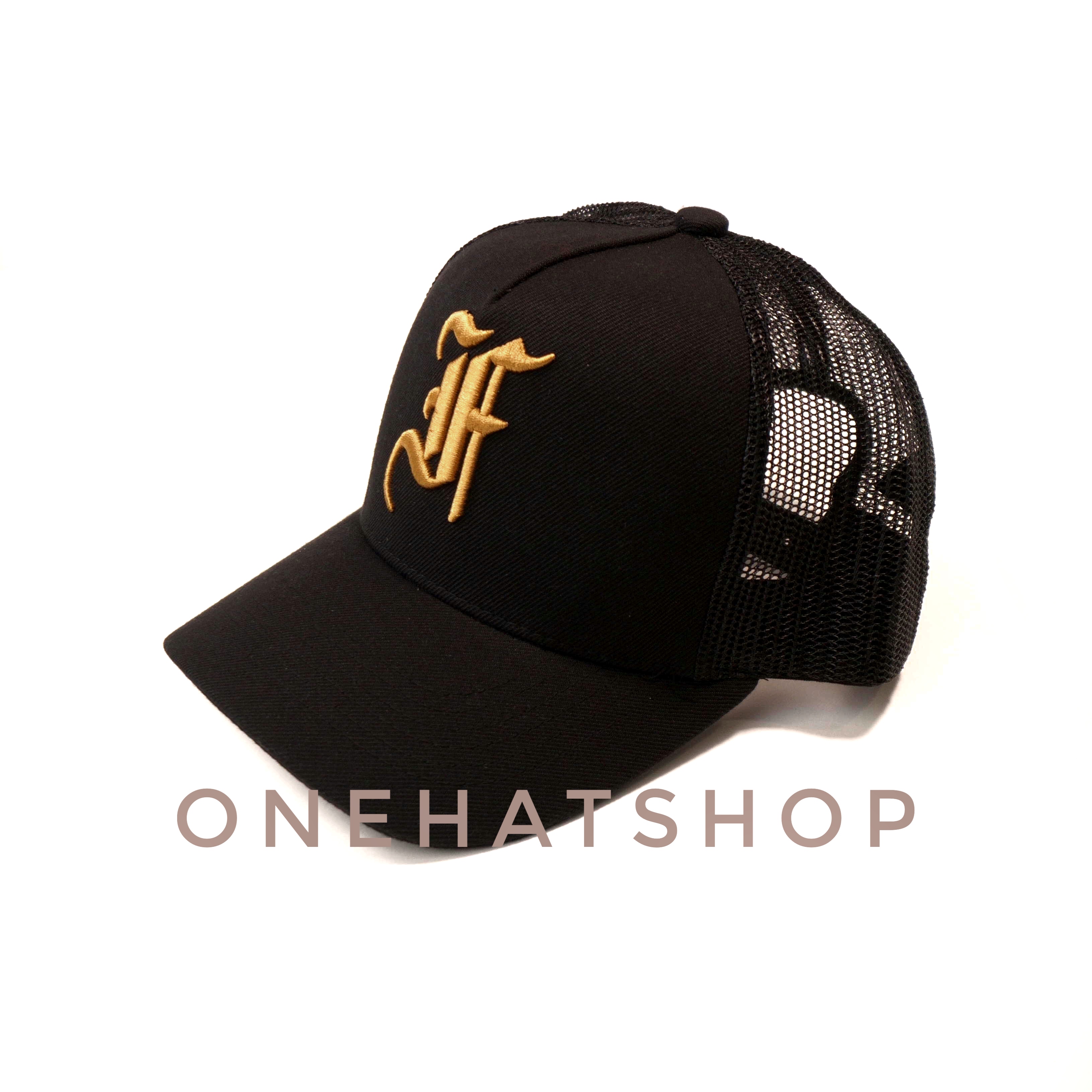 Nón lưỡi trai fom Baseball logo F font Old English - vải chất lượng cao - onehatshop