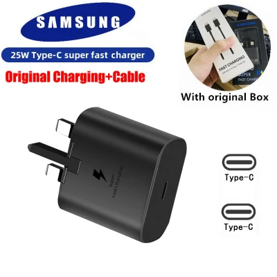 Samsung Charger Super Fast Charging 25W PD USB Type C to Type C cable Adapter USB-C to USB-C Cable For S20 Ultra S20+ S21 Plus Note 10 10+ Note20 A90 A80 A70 A71 Samsung 45WCharger (1)