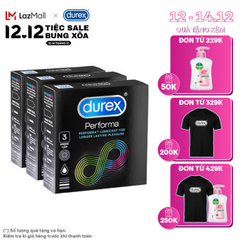 Bộ 3 hộp Bao cao su DUREX PERFORMA 3 bao/hộp