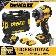 ภาพขนาดย่อของภาพหน้าปกสินค้าDEWALT สว่านไขควง สว่านไขควงกระแทก 20V Max. (18V) แรงบิด 205Nm.(BL Motor : ไร้แปรงถ่าน) รุ่น DCF850D2A จากร้าน CPG Professional บน Lazada