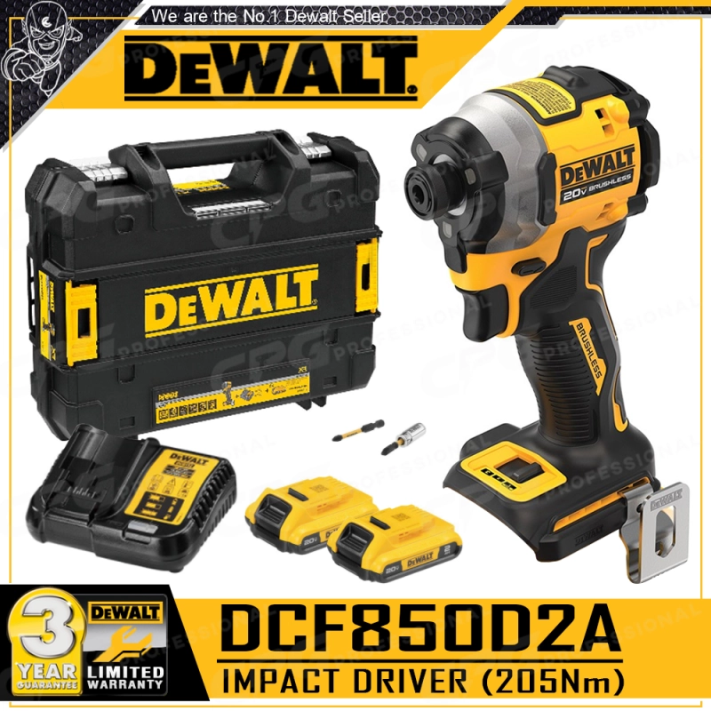 ภาพหน้าปกสินค้าDEWALT สว่านไขควง สว่านไขควงกระแทก 20V Max. (18V) แรงบิด 205Nm.(BL Motor : ไร้แปรงถ่าน) รุ่น DCF850D2A จากร้าน CPG Professional บน Lazada