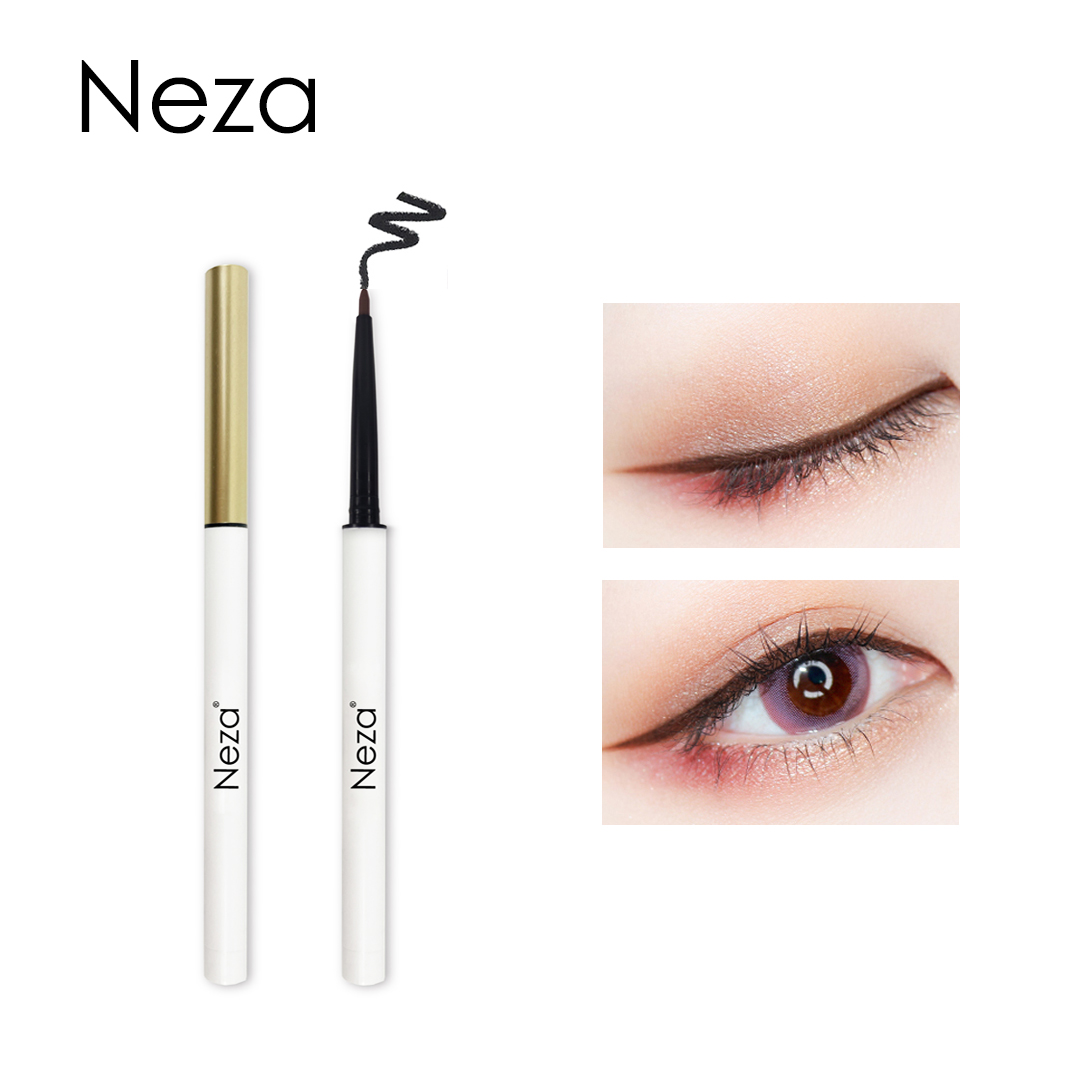 Gambar Neza Waterproof Eyeliner Gel Pen Long lasting not Smudged Matte Turning Eye liners Pencil Long Wears White Black Brown Daily Eye Makeup Cosmetic