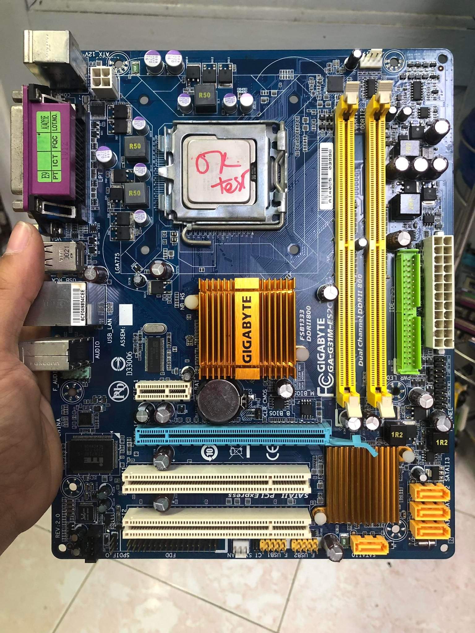 Main Asus Giga G31 tặng FE chắn main đầy đủ