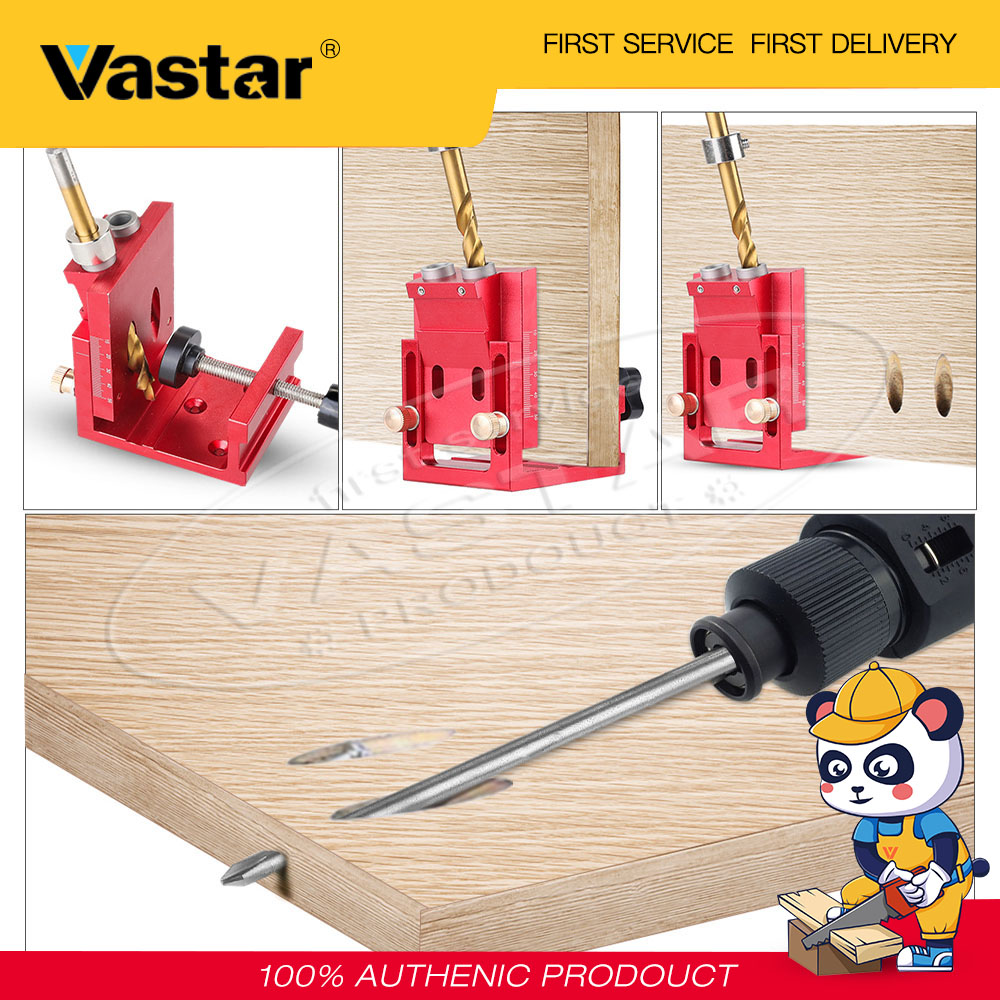 Vastar Dụng Cụ Định Vị Lỗ Bỏ Túi Dụng Cụ Định Vị Lỗ Khoan Dụng Cụ Định Vị Lỗ Làm Mộc Dụng Cụ Định Vị Lỗ Khoan Dụng Cụ Đục Lỗ Xiên Bằng Hợp Kim