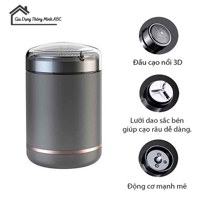 Máy cạo râu điện đa năng cao cấp Nhật Bản, dao cạo râu Xiaomi mini du lịch dành cho nam nhỏ gọn tiện lợi bỏ túi - Gia Dụng ABC