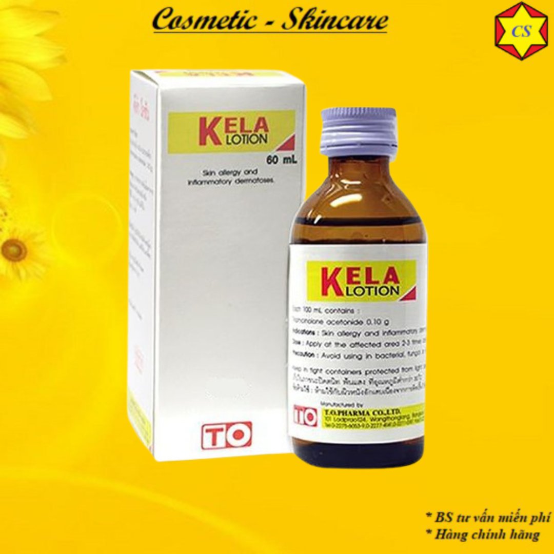 Kela Lotion - Dùng cho Viêm lỗ chân lông, nang lông 60ml