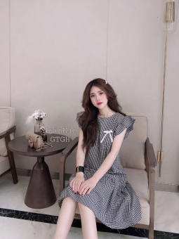 Đầm bầu công sở bigsize tay phồng ⚡Thời trang bigsize - thời trang bầu⚡ đầm bầu váy bầu đẹp