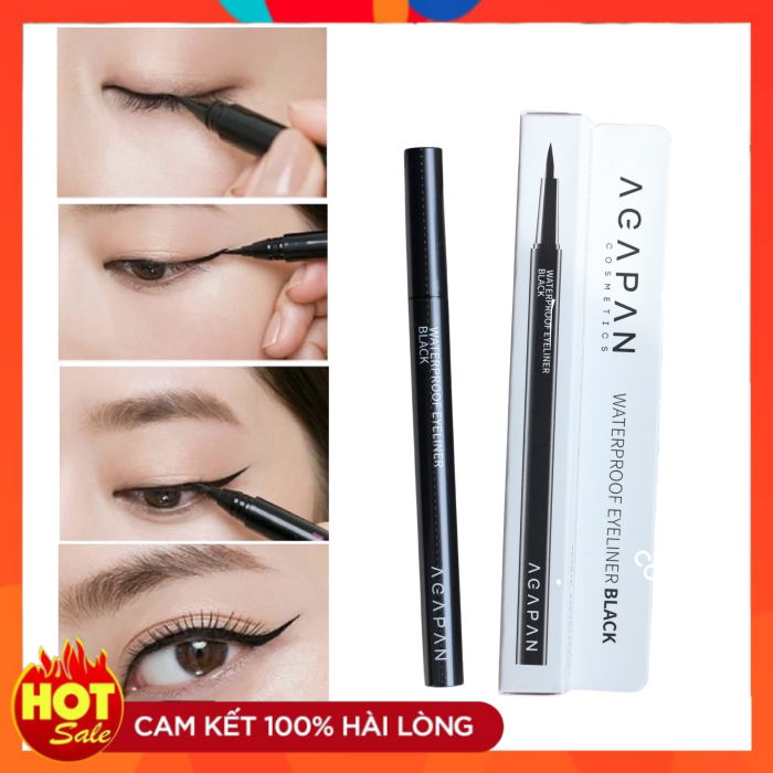 Bút Kẻ Mắt Dạ Agapan Waterproof Eyeliner Black