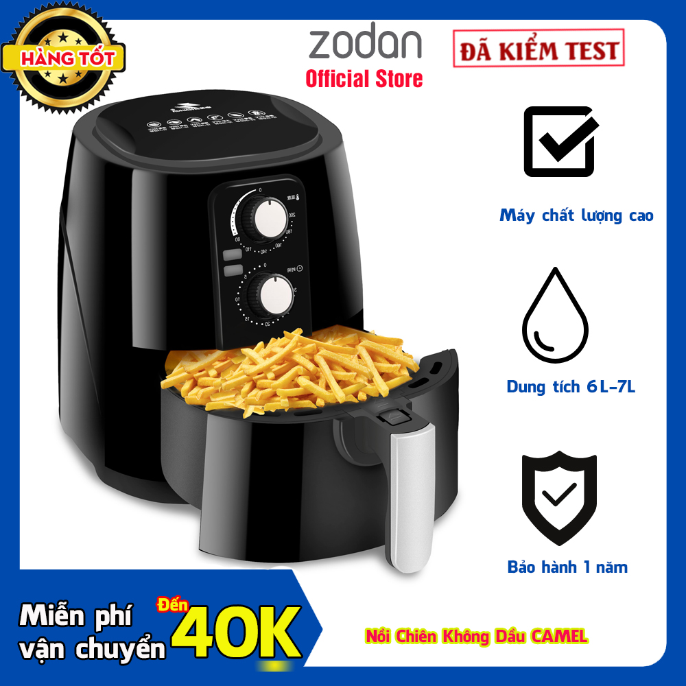 [GIAO MÙNG 6 TẾT] Nồi Chiên Không Dầu CAMEL dung tích 7L - BẢO HÀNH 1 NĂM, noi chien không dầu, nôi chiên không dầu, nôi chien không dầu, noi chien ko dầu, air fryer, lò chiên không dầu, nồi chien không dầu, lò nướng không dầunoi chien khong dau