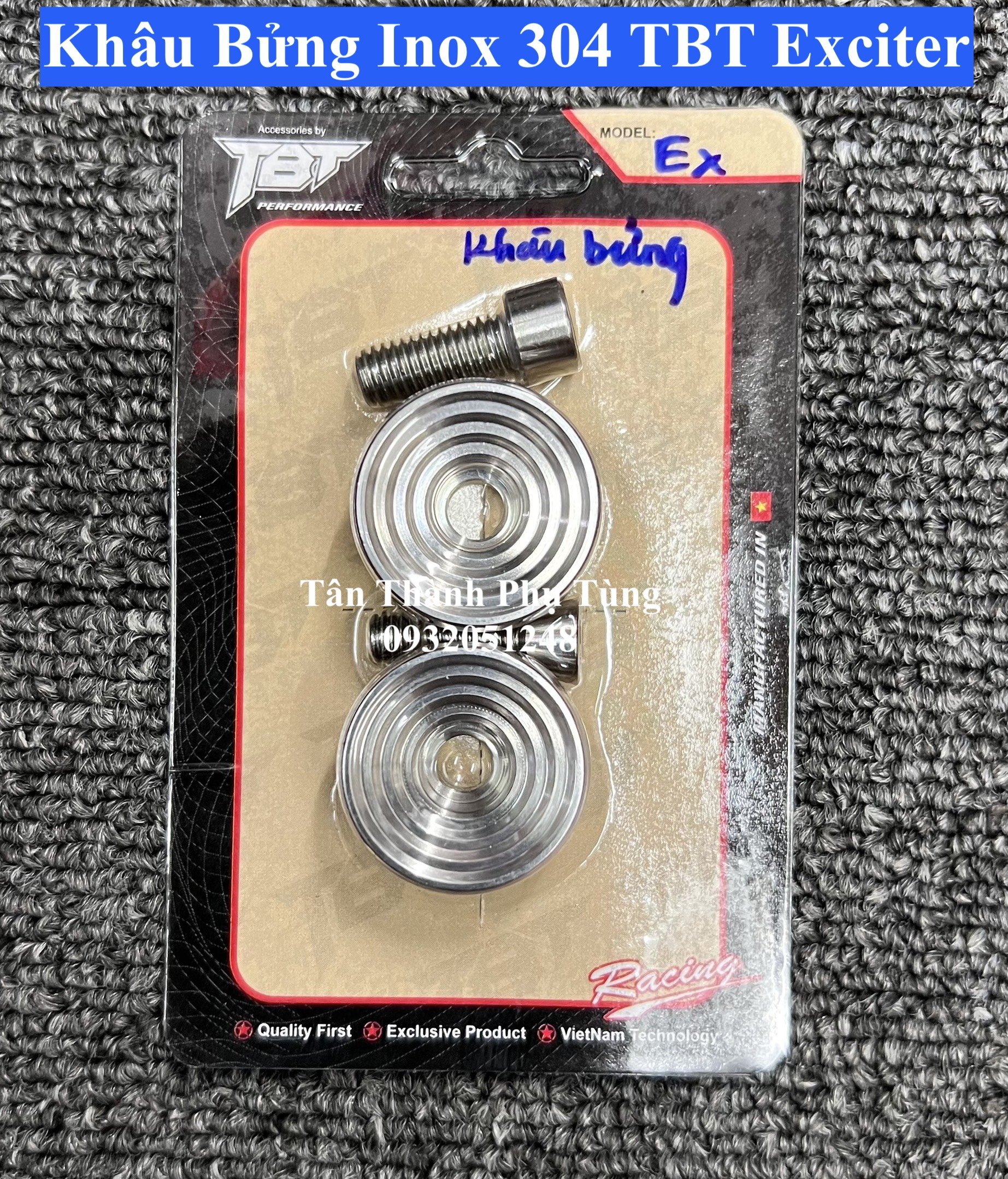 Khâu bửng inox 304 tbt exciter 135, exciter 150