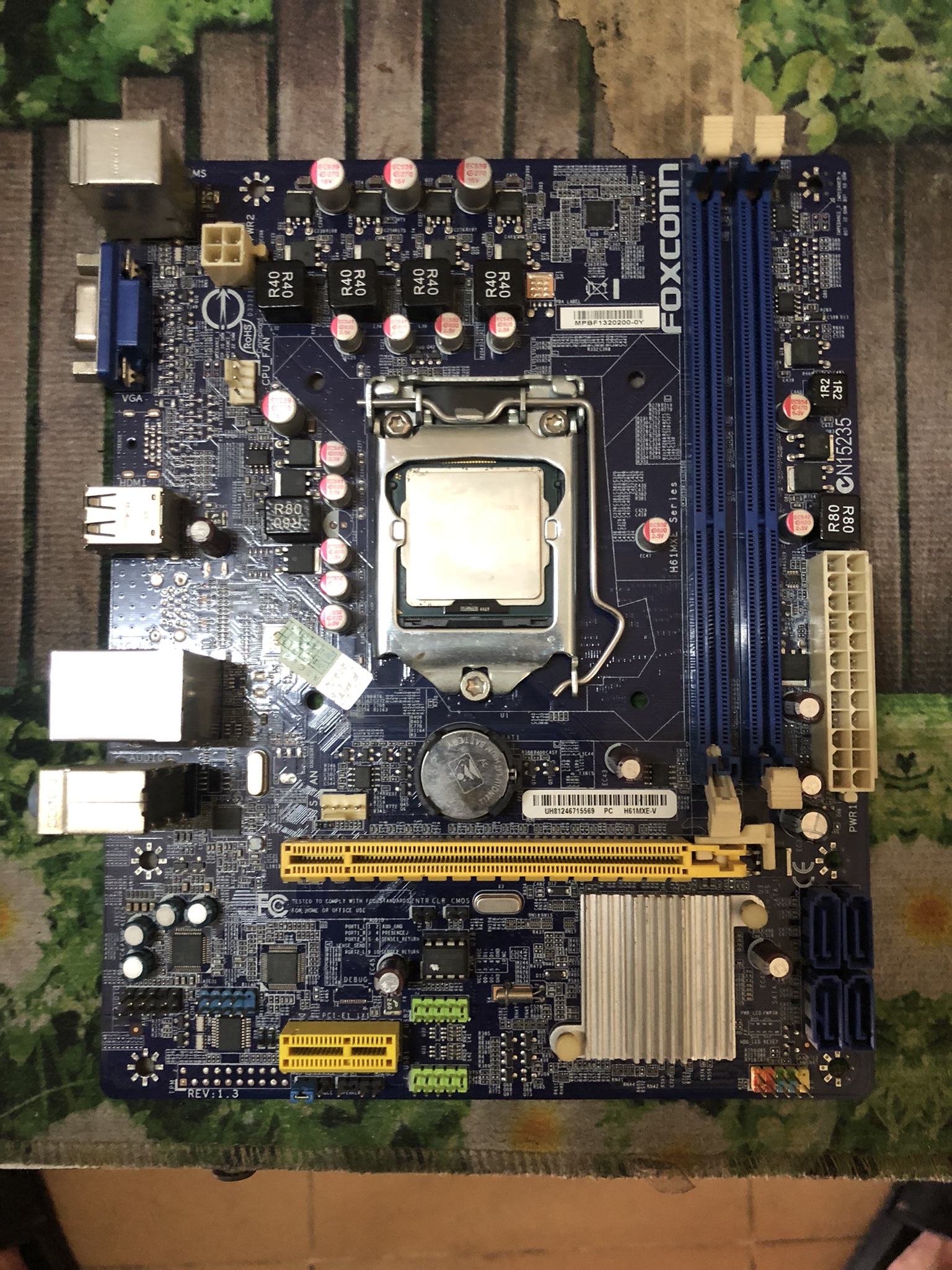 Main h61 combo main h61mxe+cpu 2020 không fe