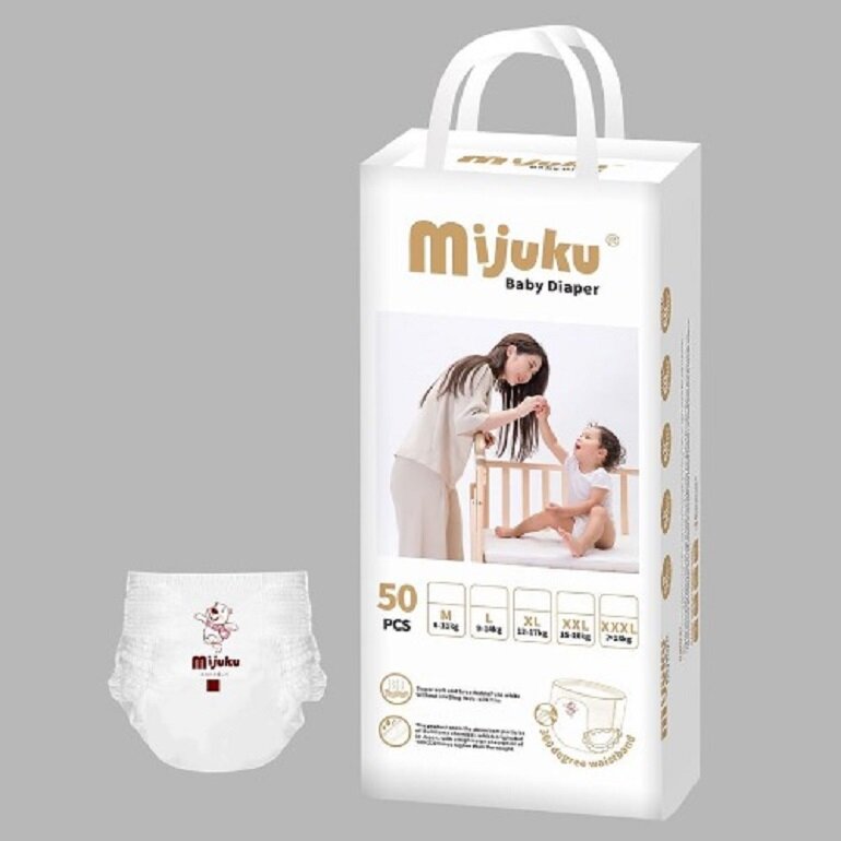 Bỉm quần mijuku bịch 50 miếng size s,m,l,xl,xxl,xxxl