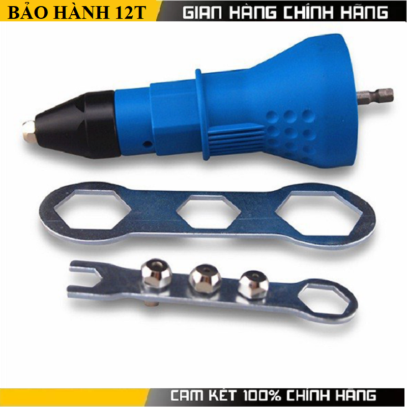 Đầu đinh tán gắn máy khoan