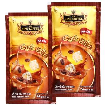 Cà phê Sữa King Coffee 3in1 - 24gam/ Gói - Cà phê hòa tan THƠM NGON BÉO NGẬY