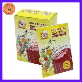 Bột rau câu Sóc Vàng gói 12g,	 thạch rau câu dẻo, rau câu giòn