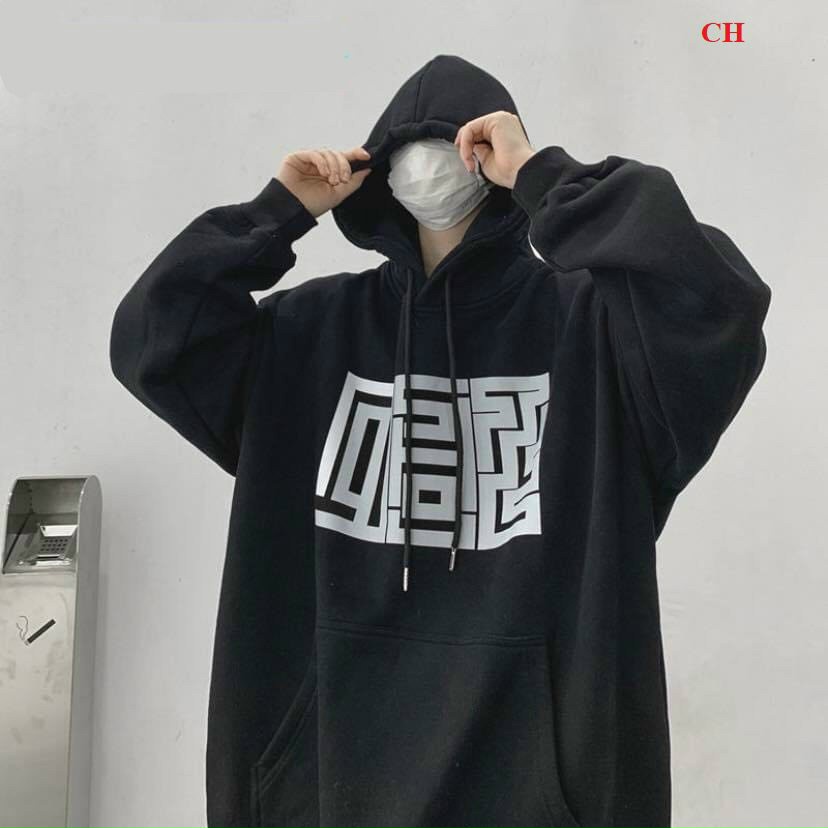 Áo Khoác Hoodie Nam Nữ Nỉ Ngoại Fom Rộng Dày Đẹp In Chữ Phối Tay Siêu Hot