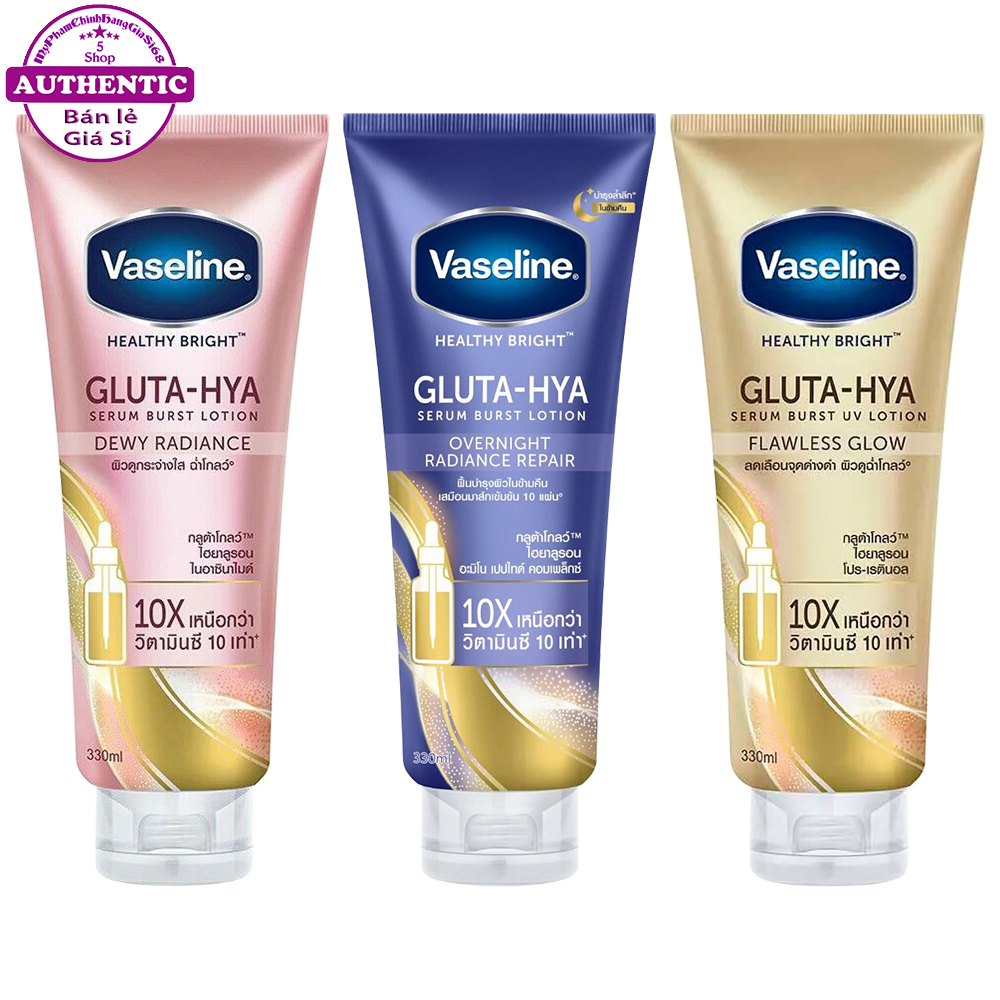 Sữa Dưỡng Thể Trắng Da VASELINE 50X 10X SPF 50+ THÁI LAN 300ml - 320ml - 600ml