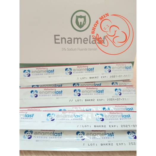 Vecni Flour CÓ VIỀN ĐỎ, Enamelast kem bôi răng ngừa sâu răng, chống sún răng cho bé