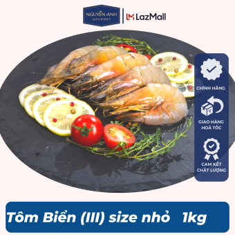 Tôm thẻ biển tươi Phú Quốc (III) Nguyên Anh đặc sản Phú Quốc hải sản tươi sống như cá, tôm tươi, mực tươi loại 500gr Hải Sản Nguyên Anh.