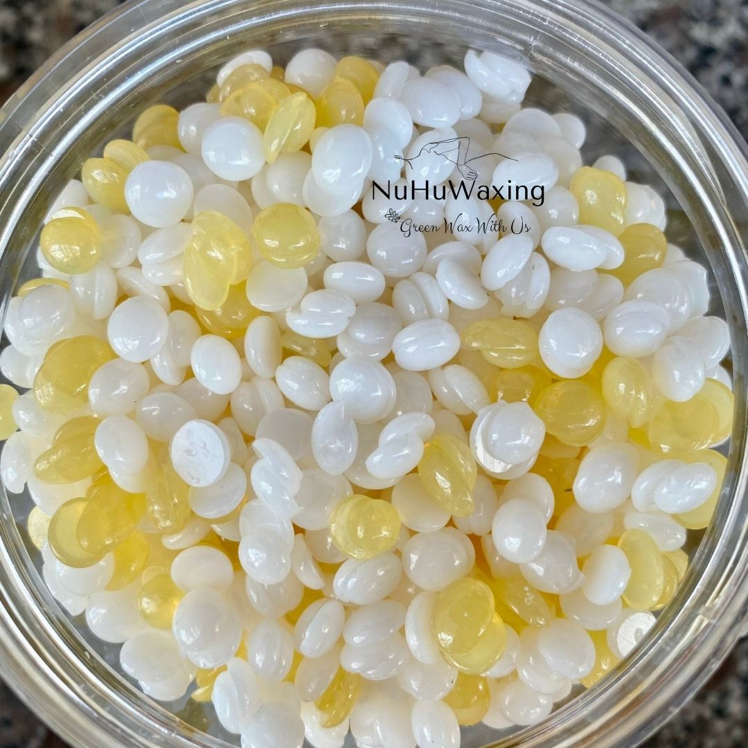 [CHE TÊN SP]  Sáp wax nóng Nhập khẩu BÁM LÔNG kể cả lông cứng, ngắn, mix wax Trong Siêu Thơm, Siêu Bám, tặng que gỗ | Nuhuwaxing