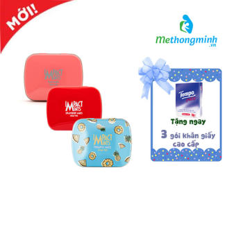 Kẹo bạc hà không đường Impact Mints 14g  (tặng kèm 3 gói Tempo)