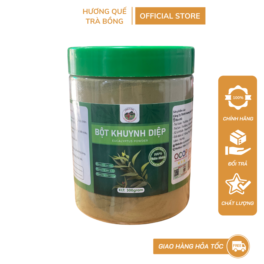 Bột khuynh diệp - hương quế trà bồng 300gram