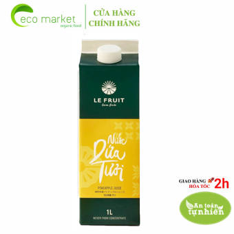 Nước ép trái cây nectar dứa (thơm) Le Fruit hộp 1L
