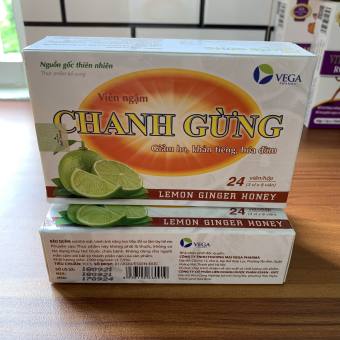 Viên Ngậm Chanh Đào Mật Ong / Chanh Gừng (mẫu mới)