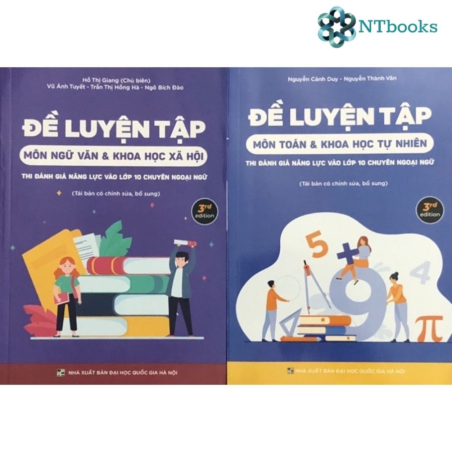 Combo sách ôn thi chuyên ngoại ngữ - đề luyện tập ôn thi vào lớp 10 thpt chuyên ngoại ngữ - ntbooks