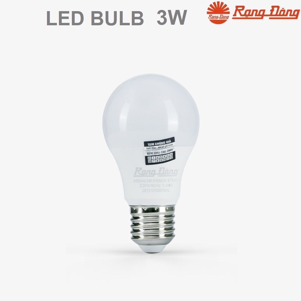 Bóng đèn led tròn 3W Rạng Đông