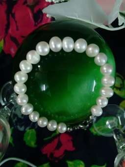 vòng tay ngọc trai akoya nhật 7-8li dành cho bé gái