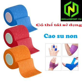 Băng keo thể thao cao su non quấn cổ chân tay bóng đá bóng chuyền băng keo cơ bó gối gót cố định bảo vệ tay chân