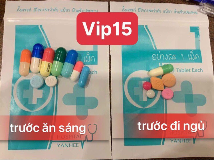  GIẢM CÂN YANHEE VIP 15 CAO CẤP  15 VIÊN NGÀY  GIẢM MỠ EO THON 