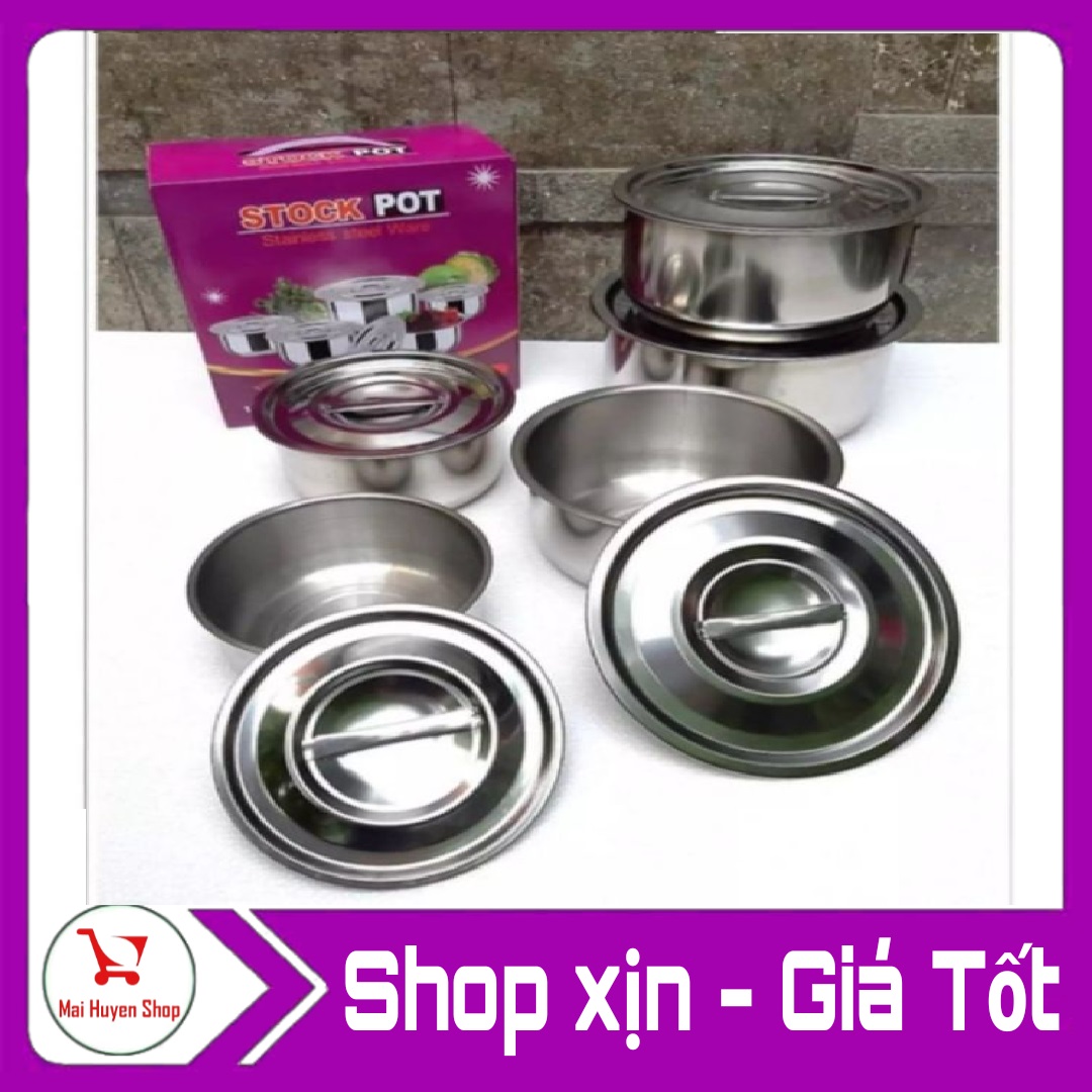 Set 5 nồi inox stock pot