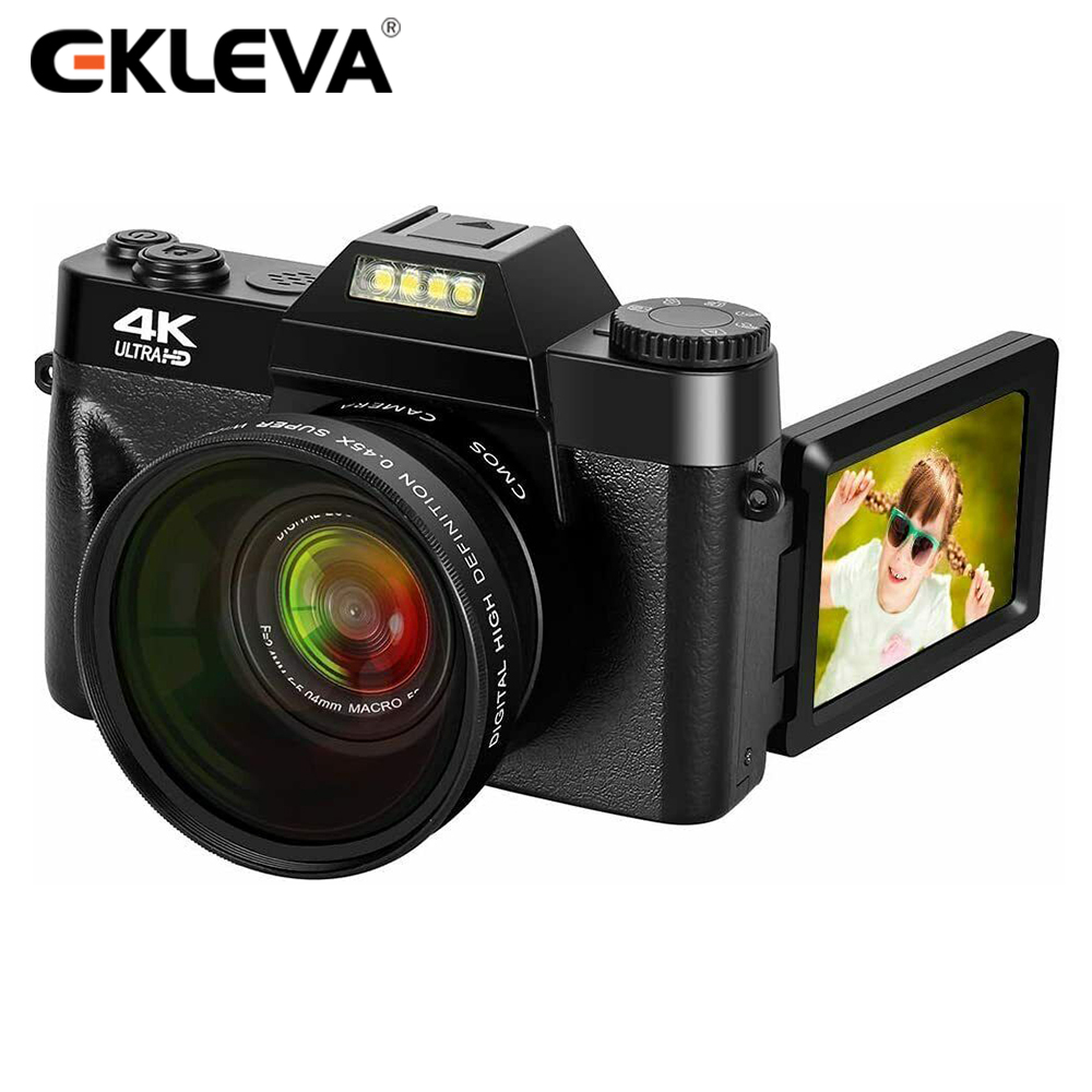 EKLEVA 48MP 4K Digital Camera for YouTube Vlogging