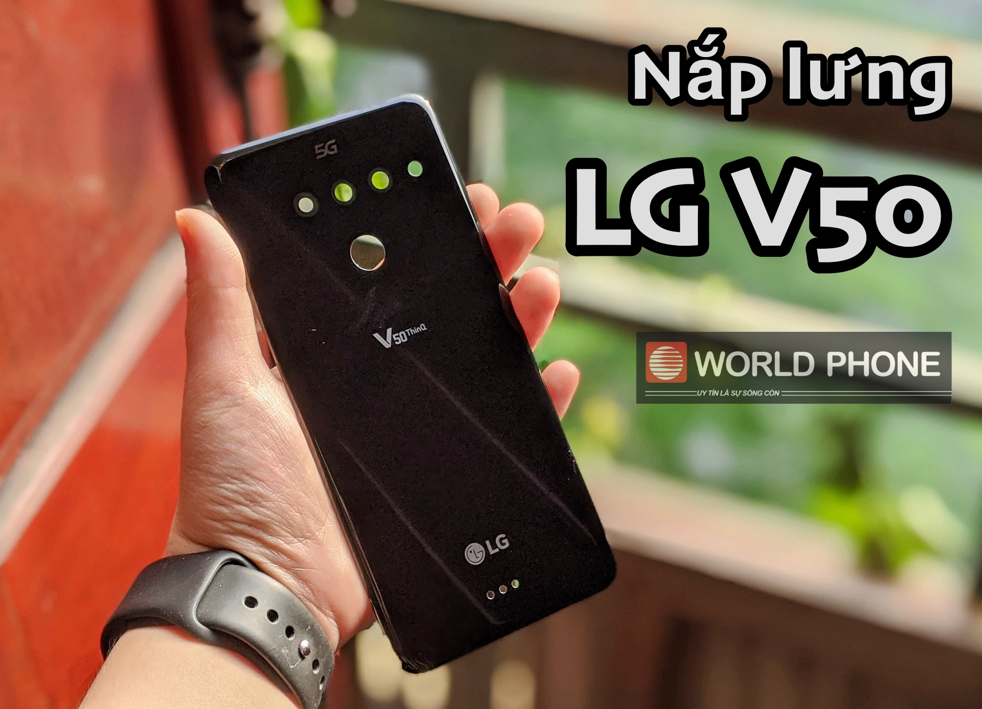 Nắp lưng cho lg v50 bản hàn , bản mỹ kèm keo lưng