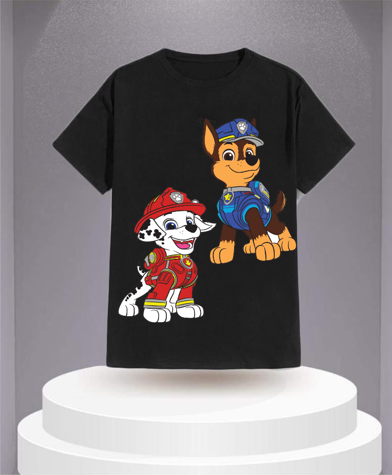 Áo thun in hình đội cứu hộ cún con Paw Patrol cho bé trai từ 14 - 40 kg.