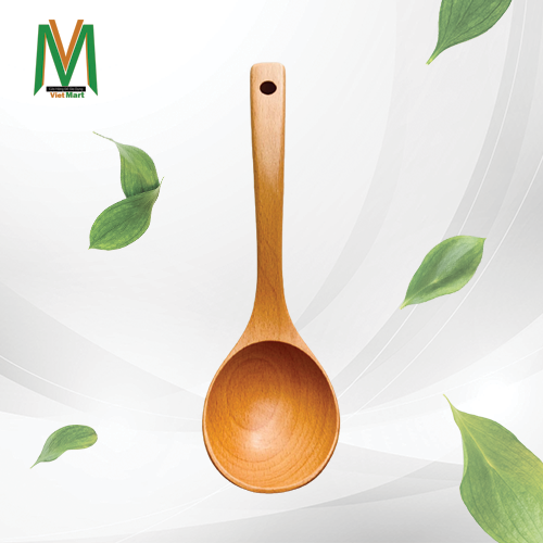 Vá Gỗ ( Múc , Muỗng) Canh 07, Miễn Phí Vận Chuyển, Nấu Ăn Gỗ Tự Nhiên Cho Chảo Chống Dính Múc Canh Rau, Ăn Lẩu, Cán Dài 25cm - Đồ Dùng Nhà Bếp Trang Trọng, Tinh Tế, Chất Lượng Trường Phát