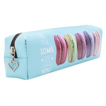 Bóp Viết Da Hình Bánh Kẹp Kem - Xanh Dương - Mẫu 1