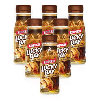 LỐC 6 CHAI CAFE SỮA KOPIKO LUCKY DAY THÁI LAN