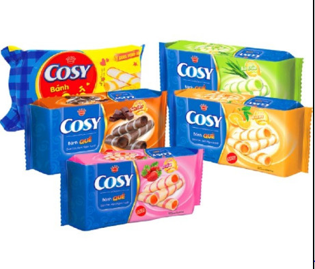 Bánh quế cosy kem cam 132g