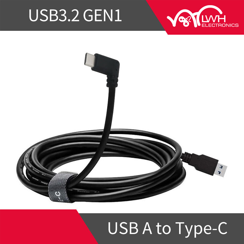 Oculus cáp liên kết cho usb-c quest 2 sang usb 3.2 gen1-truyền dữ liệu tốc độ cao & sạc nhanh 16ft / 10ft cho vr và pc