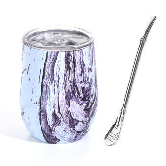 🥪LECHU🍟Cốc Mate Hiện Đại Và Cốc Bombilla Yerba Mate Cốc Hai Lớp Bằng Thép Không Gỉ